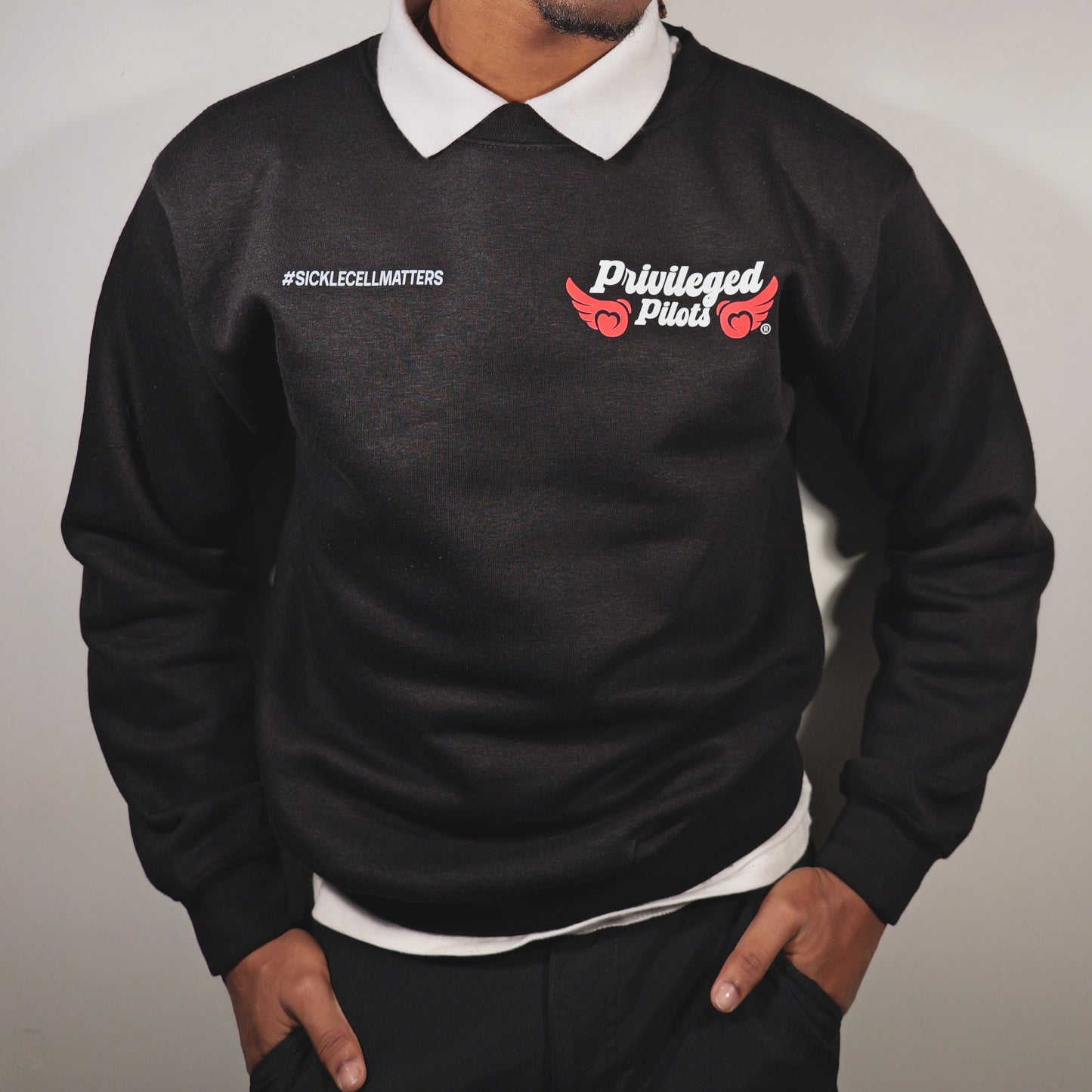 Relaxed Fit Sweatshirt (Privileged Pilots Pocket Logo)